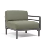 NARDI End Module - Basalt + Thyme Sunbrella Cushion