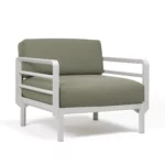 NARDI Maximo Arm Chair - Gesso + Thyme Sunbrella Cushion NARDI Maximo Arm Chair - Gesso + Thyme Sunbrella Cushion