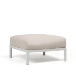 NARDI Maximo Pouf - Gesso + Pearl Sunbrella Cushion NARDI Maximo Pouf - Gesso + Pearl Sunbrella Cushion