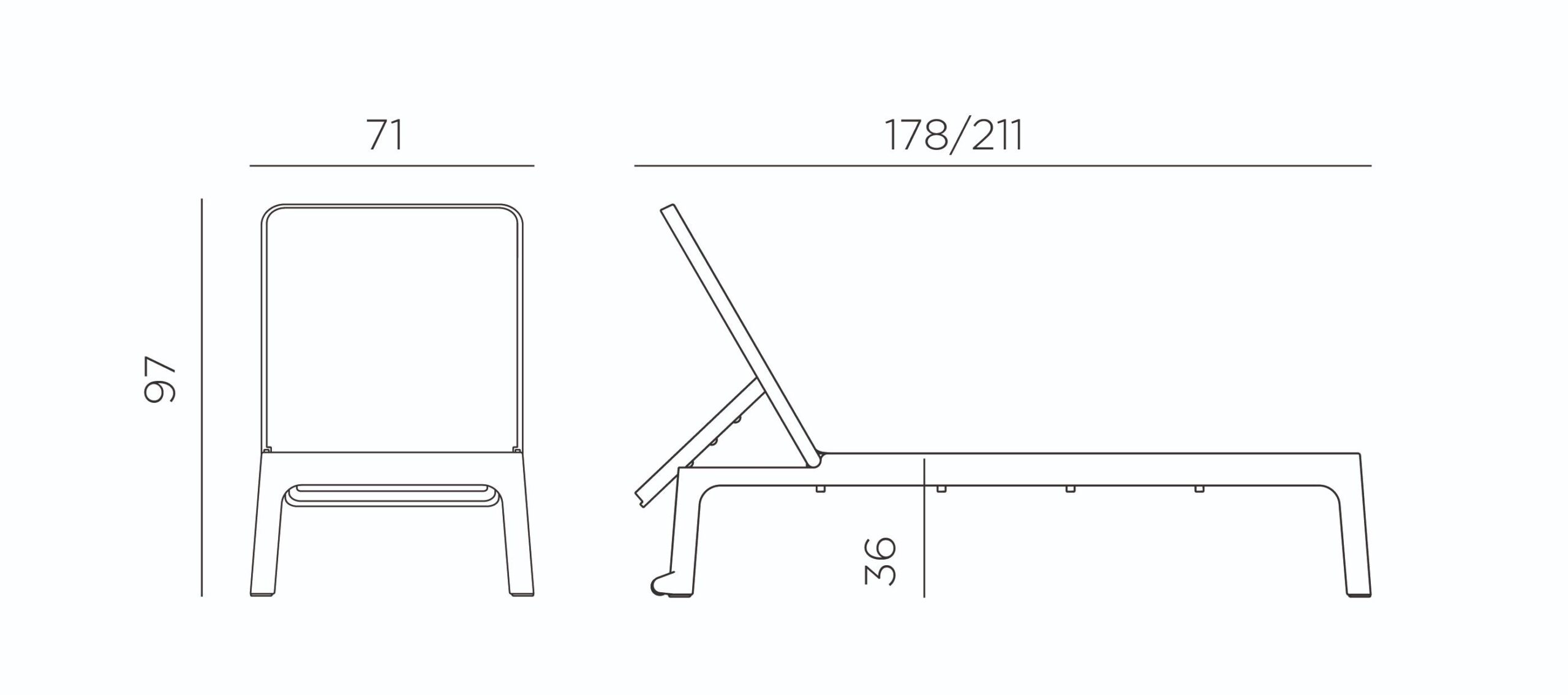 Plano Sun Lounger 10 Dimensions plano sunlounger nardi scaled