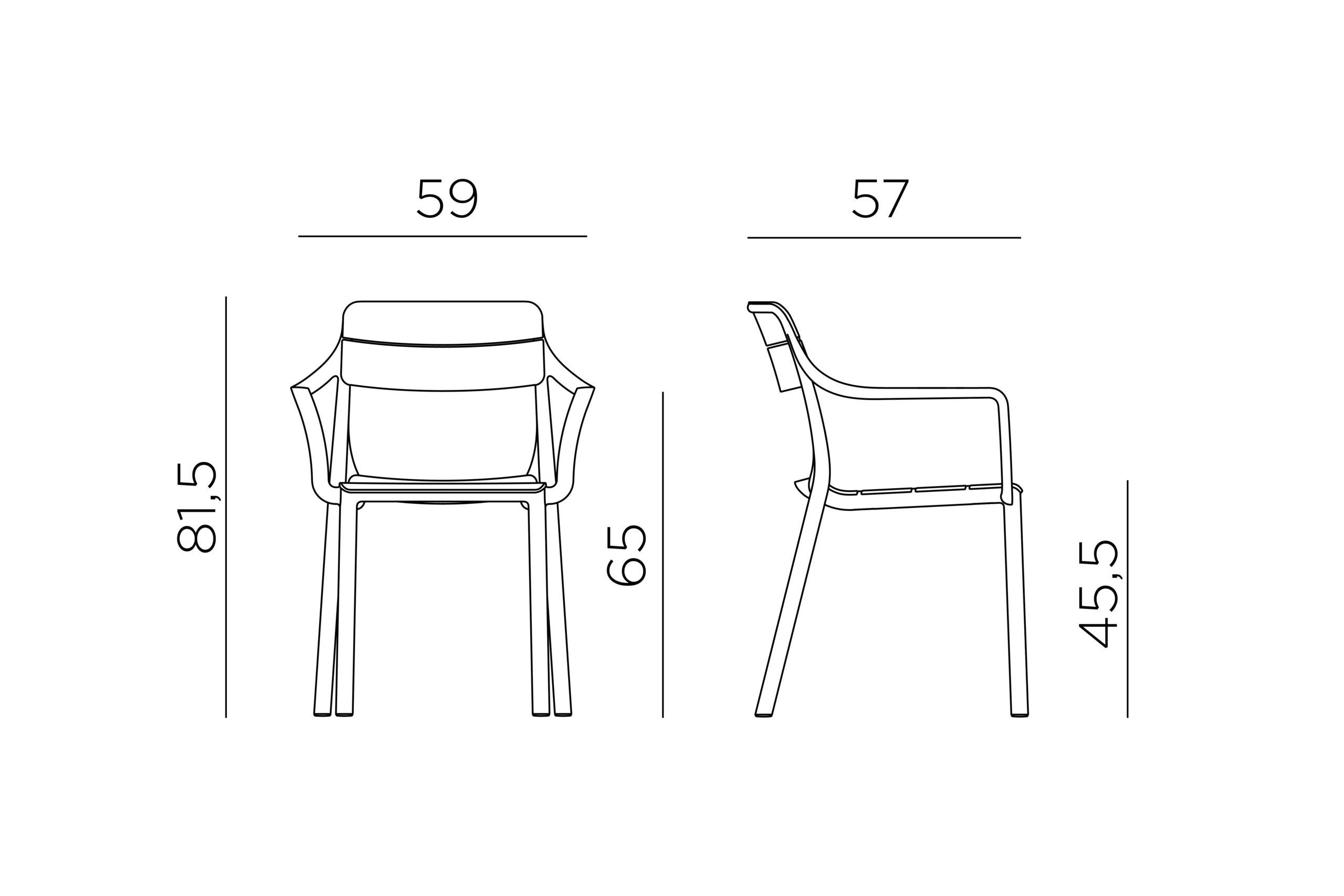 Cassia Armchair 10 Nardi cassia armchair dimensions scaled