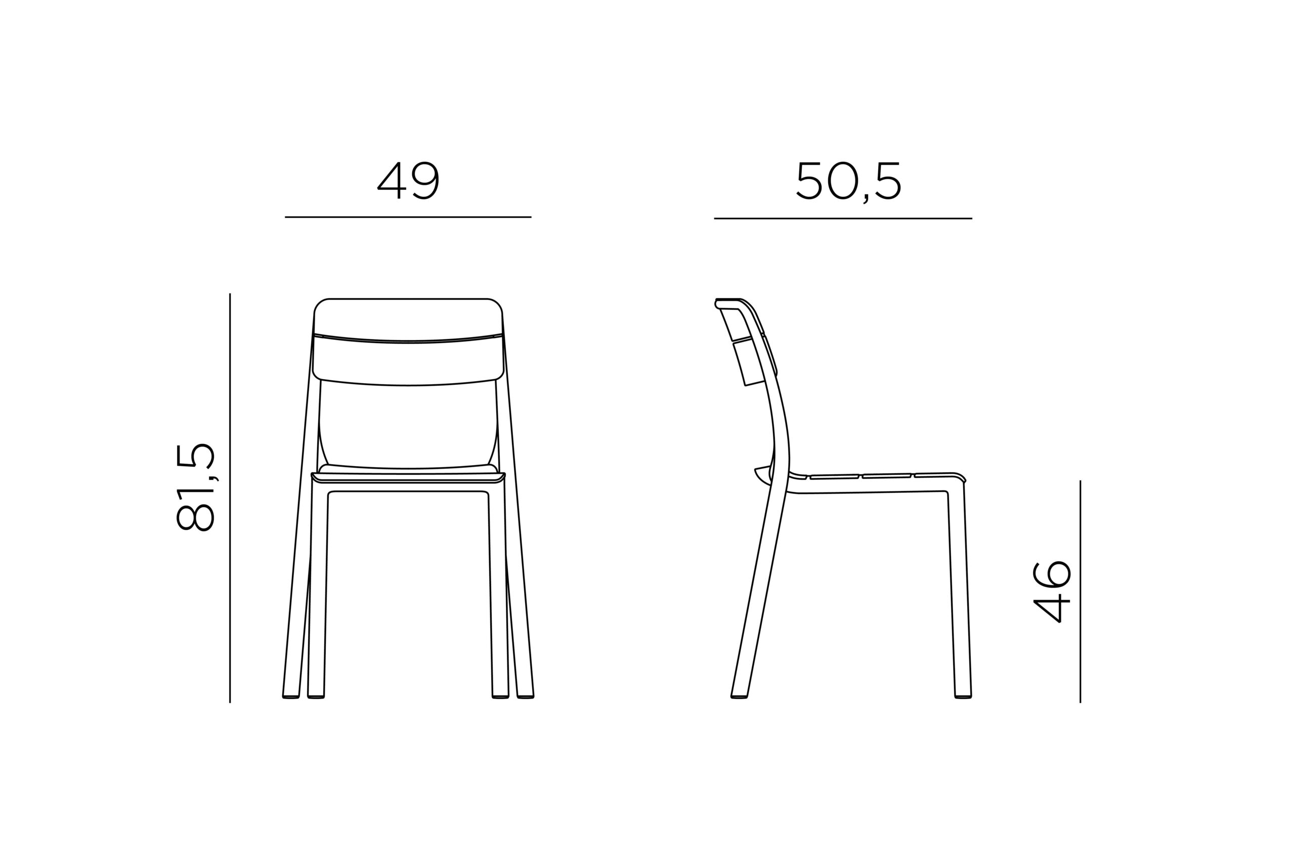Cassia Bistro Chair 10 Nardi cassia bistro chair dimensions scaled