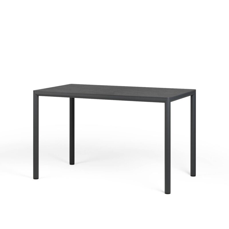 Nardi piave 120x70 cpl rectangular table charcoal