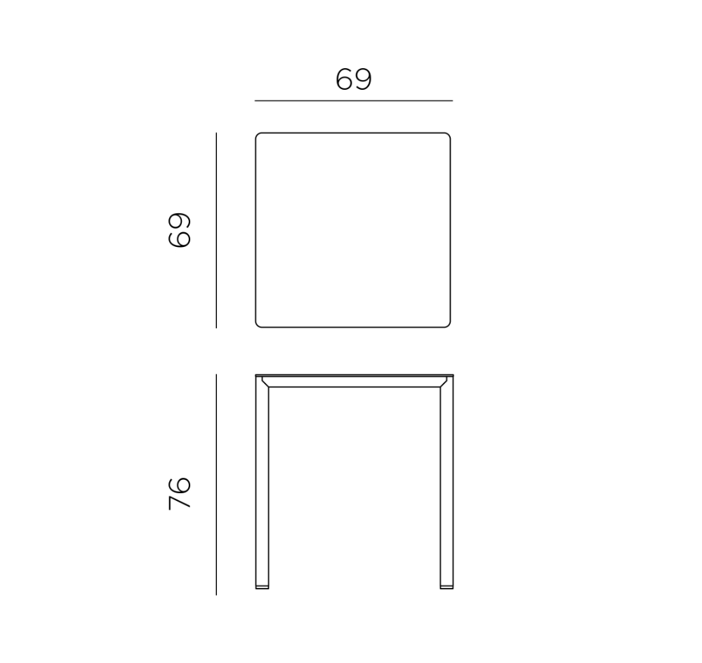 Piave 70X70 10 Nardi piave 70x70 cpl table dimensions